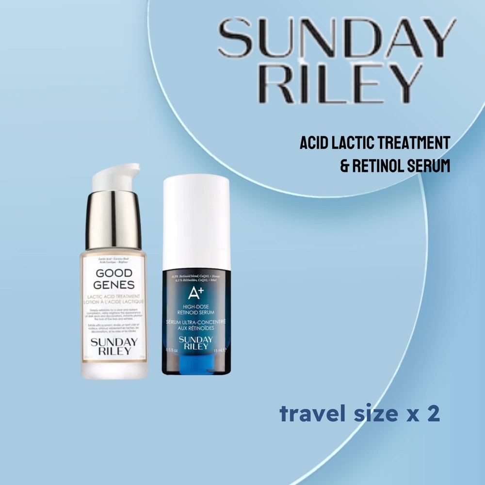 🆕*NEW* SUNDAY RILEY | TRAVEL | Good Genes Lactic Acid Treatment & Retinol